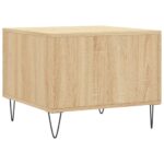 Table basse Chêne sonoma 50x50x40 cm Bois d'ingénierie – Image 6