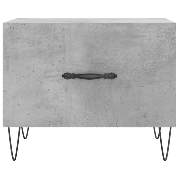 Table basse gris béton 50x50x40 cm bois d'ingénierie – Image 3