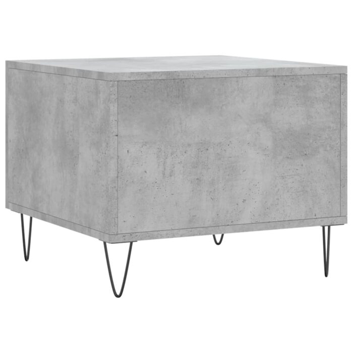 Table basse gris béton 50x50x40 cm bois d'ingénierie – Image 6