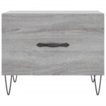 Table basse Sonoma gris 50x50x40 cm Bois d'ingénierie – Image 3