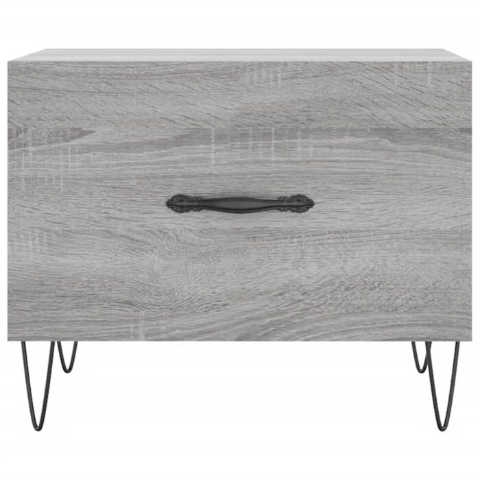 Table basse Sonoma gris 50x50x40 cm Bois d'ingénierie – Image 3