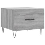 Tables basses 2 pcs sonoma gris 50x50x40 cm bois d'ingénierie – Image 3