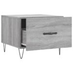 Tables basses 2 pcs sonoma gris 50x50x40 cm bois d'ingénierie – Image 5