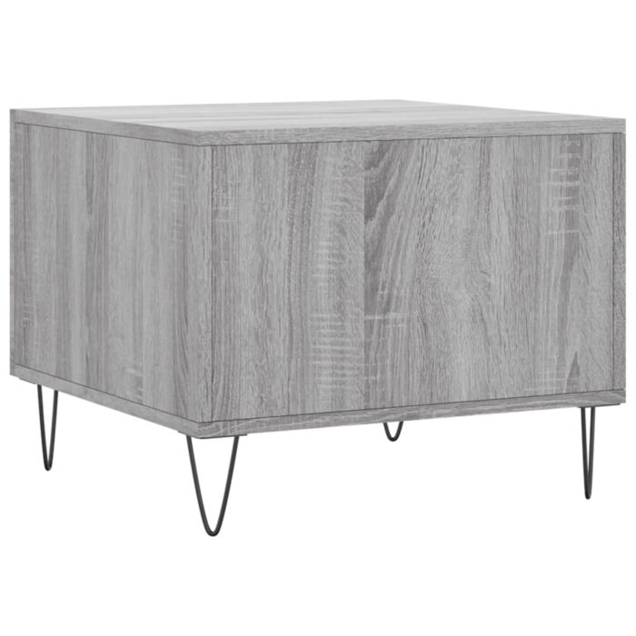 Tables basses 2 pcs sonoma gris 50x50x40 cm bois d'ingénierie – Image 7