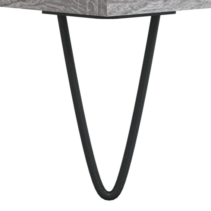 Tables basses 2 pcs sonoma gris 50x50x40 cm bois d'ingénierie – Image 9