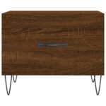 Table basse Chêne marron 50x50x40 cm Bois d'ingénierie – Image 3