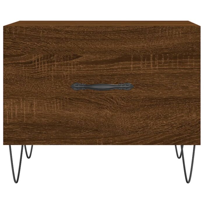 Table basse Chêne marron 50x50x40 cm Bois d'ingénierie – Image 3