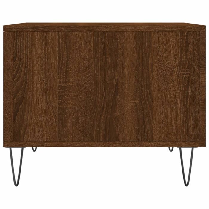 Tables basses 2 pcs chêne marron 50x50x40 cm bois d'ingénierie – Image 6