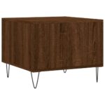 Tables basses 2 pcs chêne marron 50x50x40 cm bois d'ingénierie – Image 7