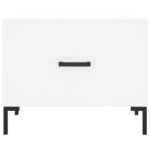 Tables basses 2 pcs blanc 50x50x40 cm bois d'ingénierie – Image 4