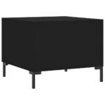 Table basse Noir 50x50x40 cm Bois d'ingénierie – Image 6