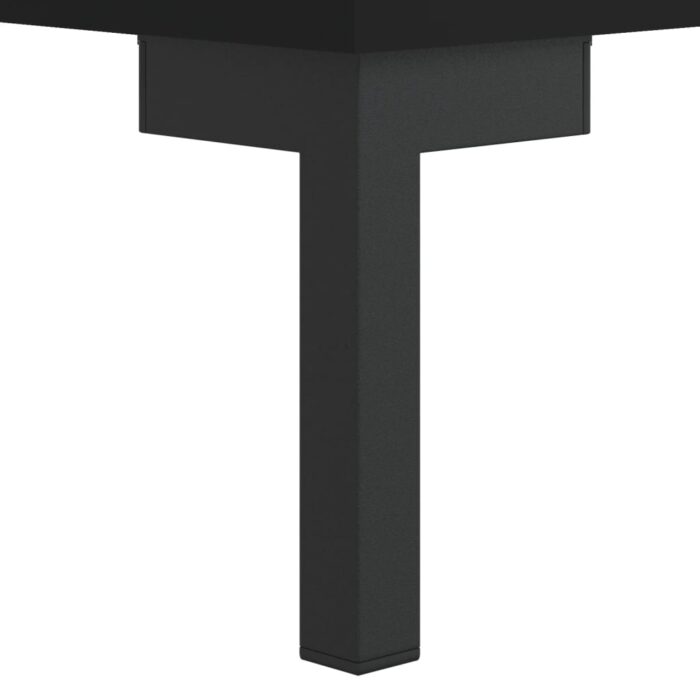 Table basse Noir 50x50x40 cm Bois d'ingénierie – Image 8