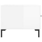 Tables basses 2 pcs blanc brillant 50x50x40cm bois d'ingénierie – Image 6