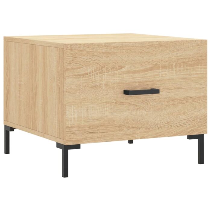 Tables basses 2 pcs chêne sonoma 50x50x40 cm bois d'ingénierie – Image 3