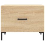 Tables basses 2 pcs chêne sonoma 50x50x40 cm bois d'ingénierie – Image 4