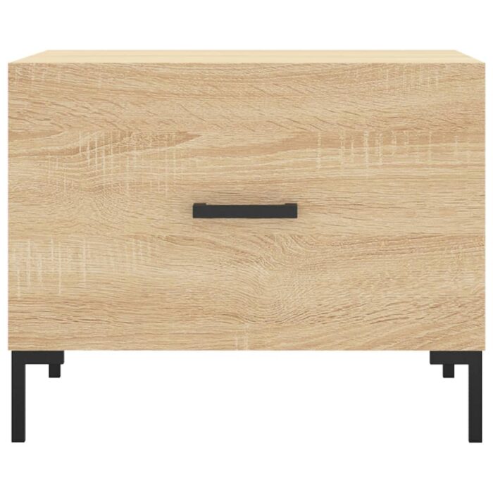 Tables basses 2 pcs chêne sonoma 50x50x40 cm bois d'ingénierie – Image 4