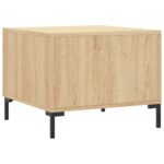 Tables basses 2 pcs chêne sonoma 50x50x40 cm bois d'ingénierie – Image 7