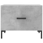 Table basse gris béton 50x50x40 cm bois d'ingénierie – Image 3