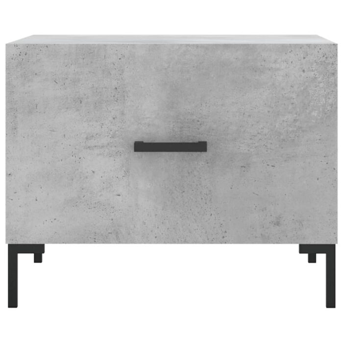 Table basse gris béton 50x50x40 cm bois d'ingénierie – Image 3