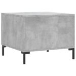 Table basse gris béton 50x50x40 cm bois d'ingénierie – Image 6