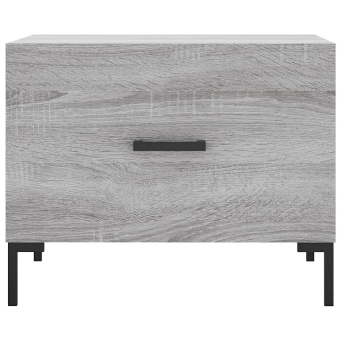 Table basse Sonoma gris 50x50x40 cm Bois d'ingénierie – Image 3