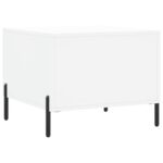 Table basse blanc 50x50x40 cm bois d'ingénierie – Image 6