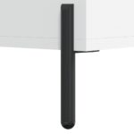 Table basse blanc 50x50x40 cm bois d'ingénierie – Image 8