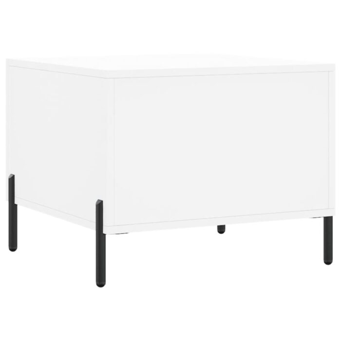 Tables basses 2 pcs blanc 50x50x40 cm bois d'ingénierie – Image 7