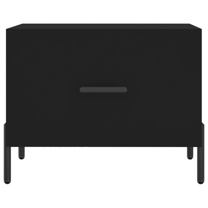 Table basse Noir 50x50x40 cm Bois d'ingénierie – Image 3