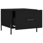Table basse Noir 50x50x40 cm Bois d'ingénierie – Image 4