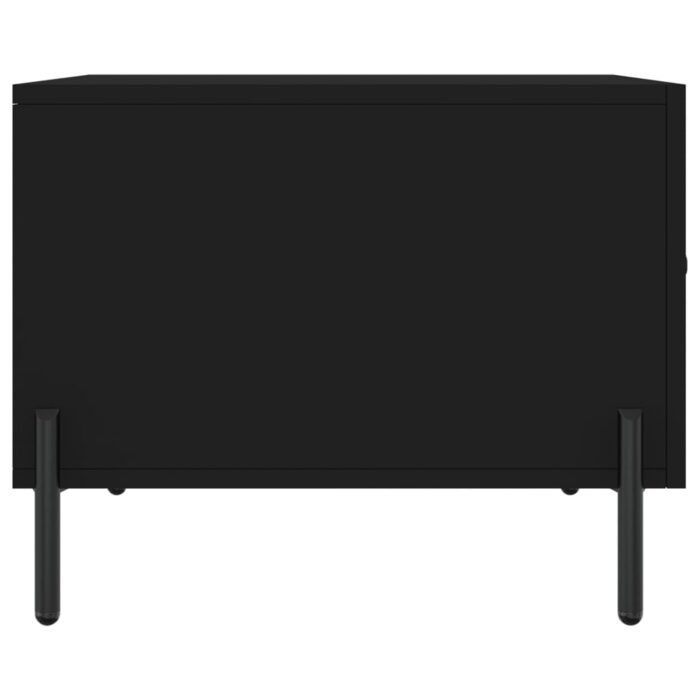 Table basse Noir 50x50x40 cm Bois d'ingénierie – Image 5