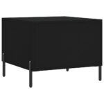 Table basse Noir 50x50x40 cm Bois d'ingénierie – Image 6