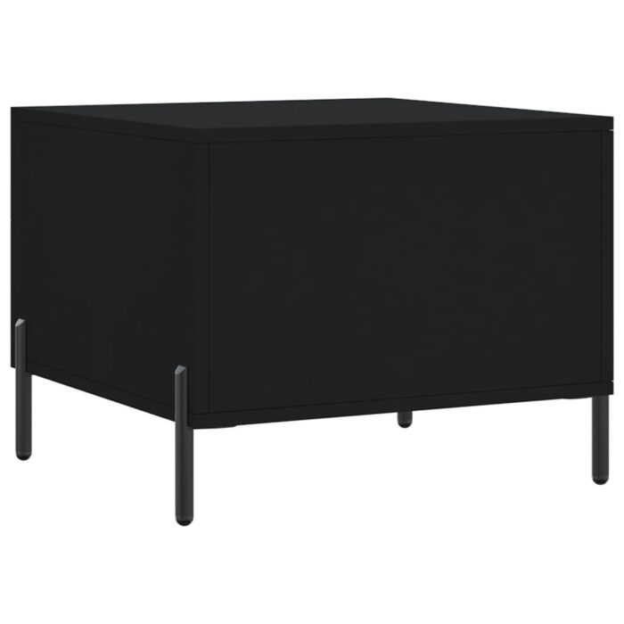 Table basse Noir 50x50x40 cm Bois d'ingénierie – Image 6