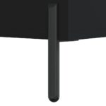 Table basse Noir 50x50x40 cm Bois d'ingénierie – Image 8