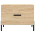 Table basse Chêne sonoma 50x50x40 cm Bois d'ingénierie – Image 3