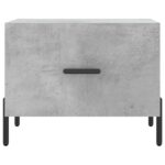 Table basse gris béton 50x50x40 cm bois d'ingénierie – Image 3