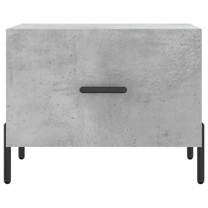 Table basse gris béton 50x50x40 cm bois d'ingénierie – Image 3