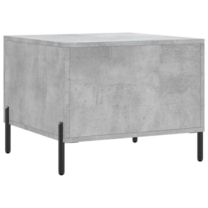 Table basse gris béton 50x50x40 cm bois d'ingénierie – Image 6