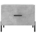 Tables basses 2 pcs gris béton 50x50x40 cm bois d'ingénierie – Image 4