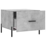 Tables basses 2 pcs gris béton 50x50x40 cm bois d'ingénierie – Image 5