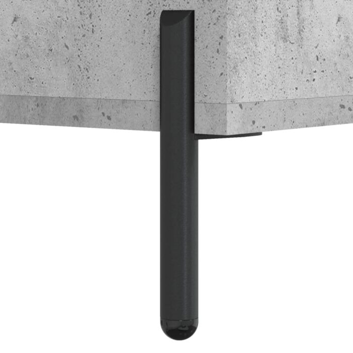 Tables basses 2 pcs gris béton 50x50x40 cm bois d'ingénierie – Image 9