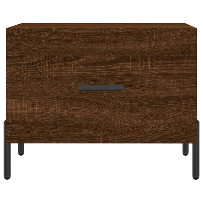 Table basse Chêne marron 50x50x40 cm Bois d'ingénierie – Image 3