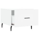 Table basse blanc 50x50x40 cm bois d'ingénierie – Image 4