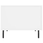 Table basse blanc 50x50x40 cm bois d'ingénierie – Image 5