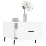 Tables basses 2 pcs blanc 50x50x40 cm bois d'ingénierie – Image 2
