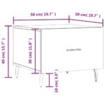 Tables basses 2 pcs sonoma gris 50x50x40 cm bois d'ingénierie – Image 11