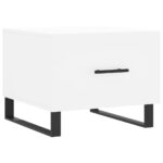 Tables basses 2 pcs blanc 50x50x40 cm bois d'ingénierie – Image 3