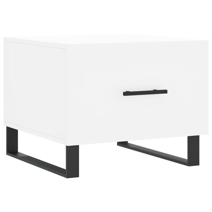 Tables basses 2 pcs blanc 50x50x40 cm bois d'ingénierie – Image 3