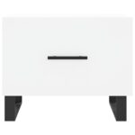 Tables basses 2 pcs blanc 50x50x40 cm bois d'ingénierie – Image 4