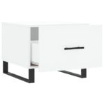 Tables basses 2 pcs blanc 50x50x40 cm bois d'ingénierie – Image 5